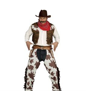 Fiestas Guirca Mens Cowboy Costume Set / Brown/White
